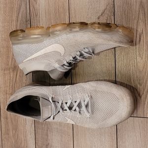 NIKE Air VaporMax Pure Platinum White Grey 849558-004 Knit Sz 13 Mens‎ Sneakers